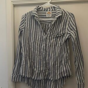 Blue and White Stripe Shirt